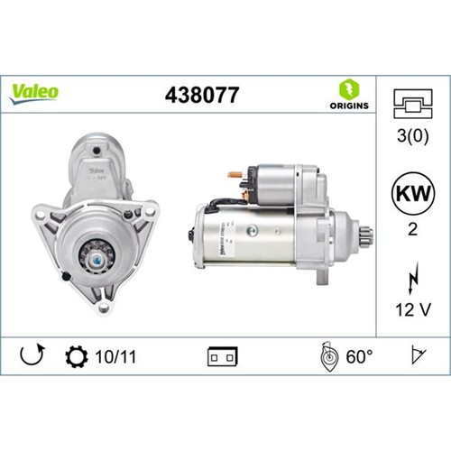Valeo starter anlasser 2kw - starter,